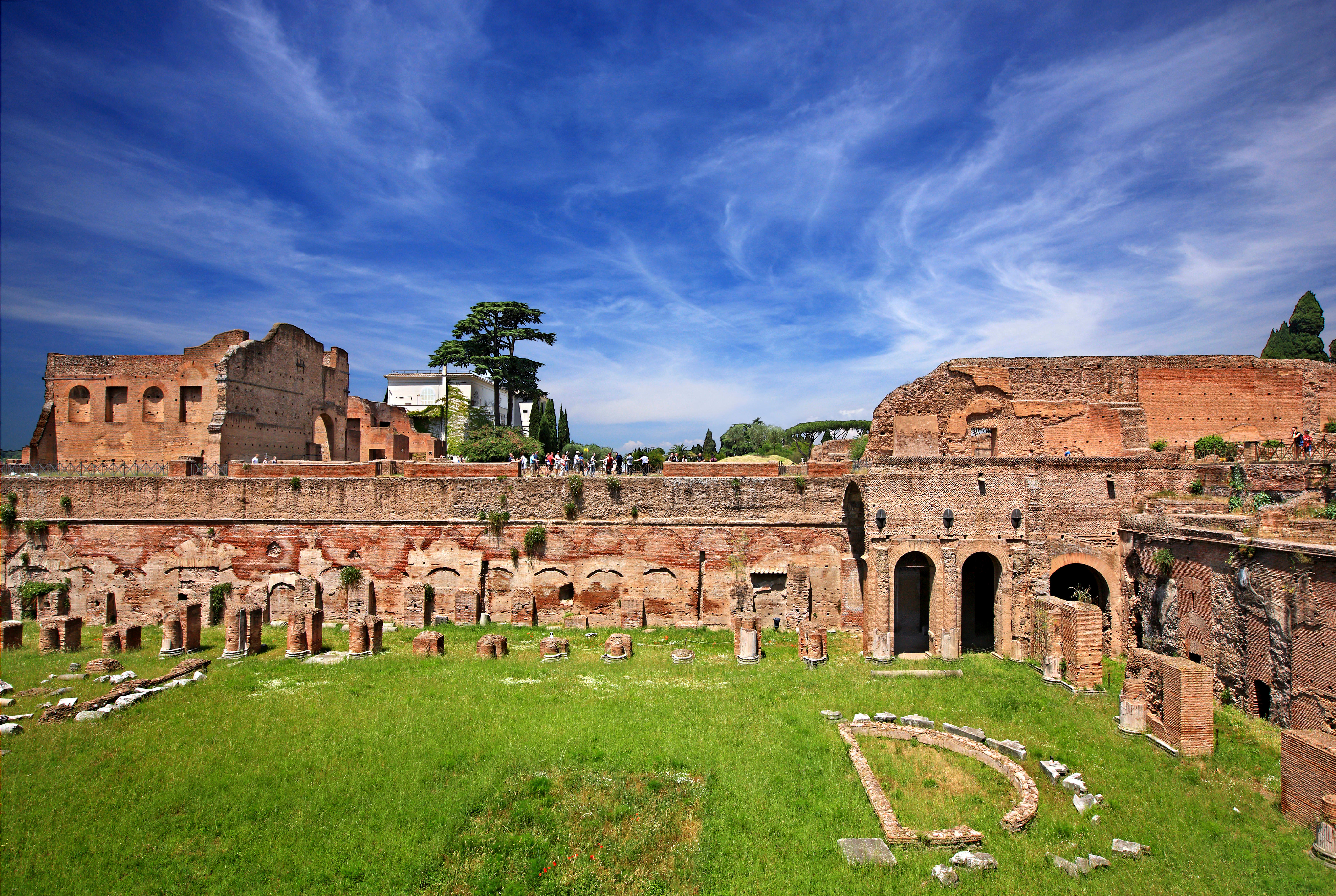 The Stadium of Domitian (Stadio di Domiziano or Circus Agonalis) on the Palatine (Palatino) hill