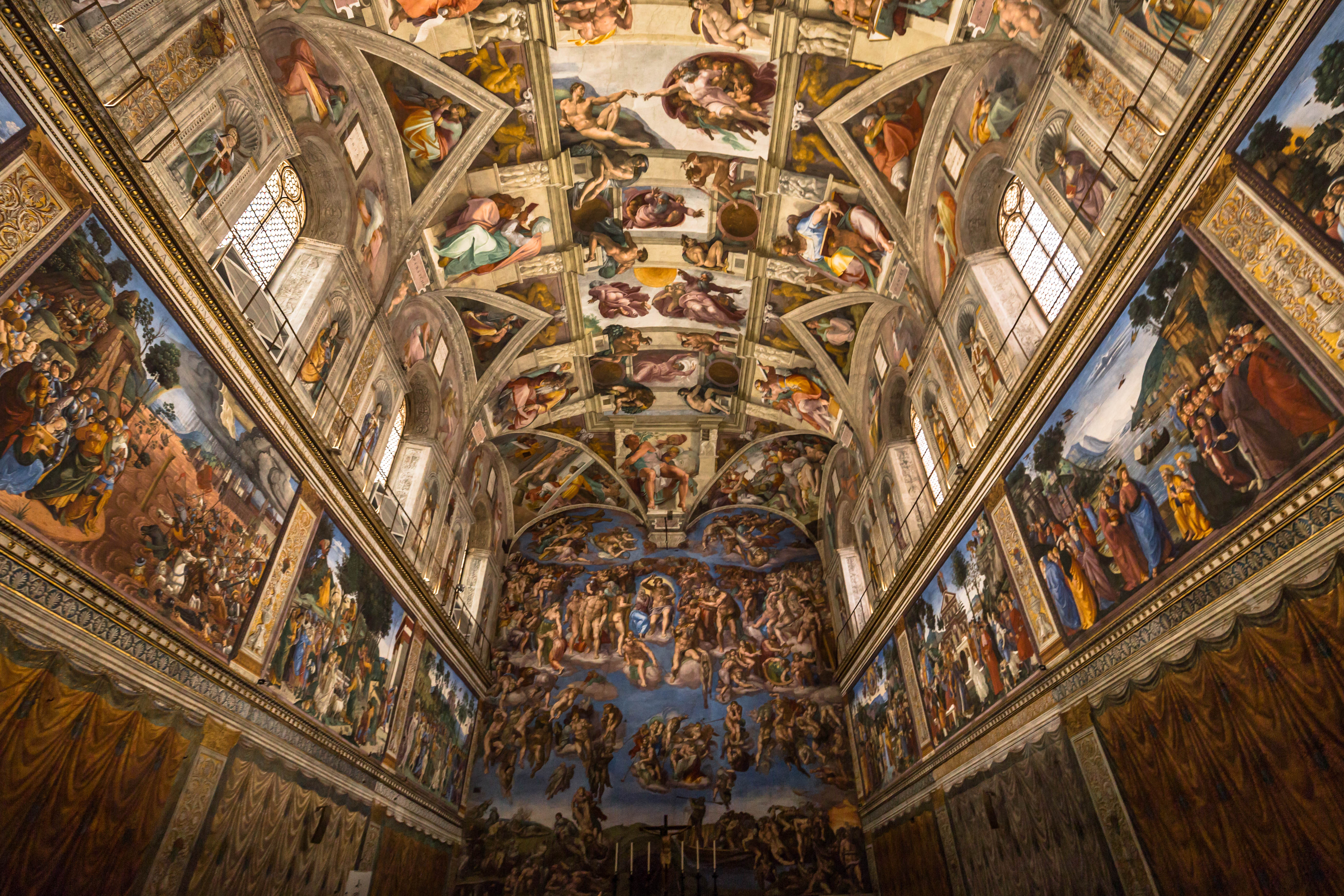 Ceiling of the Sistine Chapel in Rome